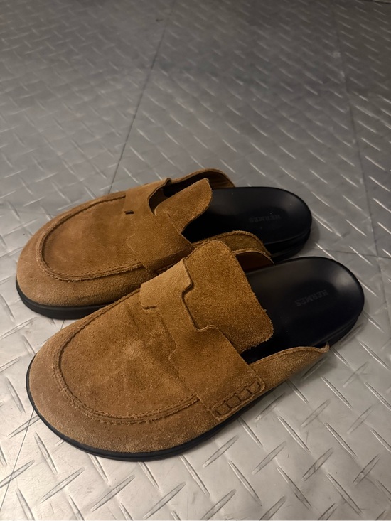 Hermes Other - Hermes Men’s Suede Slip-On Loafers in Tan
